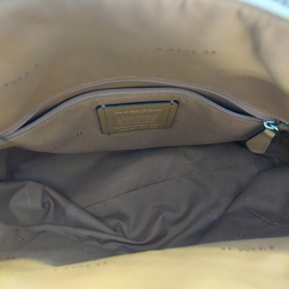 Coach Flower Taylor Tote Bag purse handbag pocketbook designer cream pink floral - Picture 5 of 15